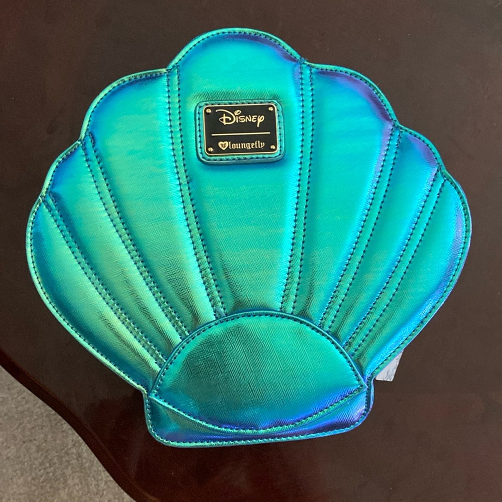 Disney Loungefly Aqua Colourshift Clamshell Bag